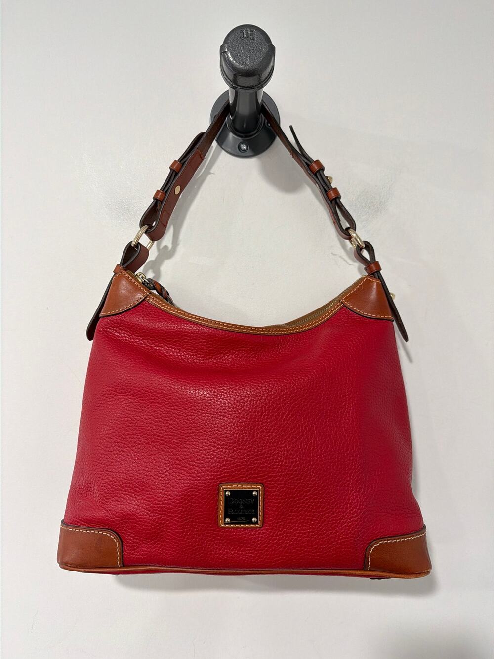 Dooney & Bourke Leather Shoulder Bag Red
